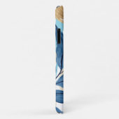 Blauw Oerwoud bladeren Case-Mate iPhone Case (Achterkant/rechts)