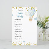 Blauw Oerwoud heteluchtballongebeugen voor Baby (Staand voorkant)