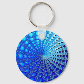 blauw-oester-spiraal sleutelhanger (Voorkant)