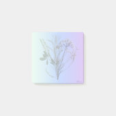 Blauw of paarse post het notitie post-it® notes (Voorkant)