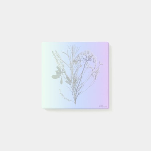 Blauw of paarse post het notitie post-it® notes (Voorkant)