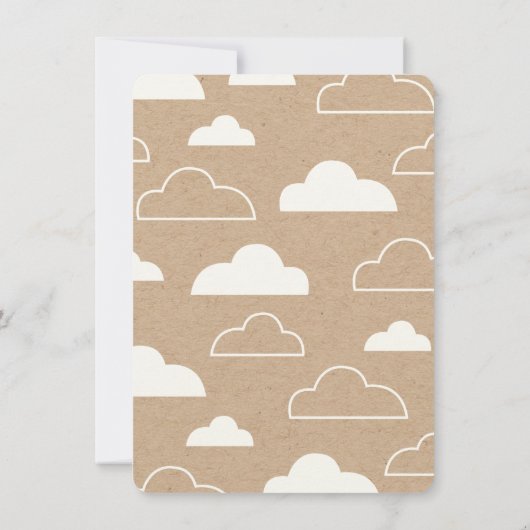 Blauw of roze Baby Geslacht Openen Partij uitnodig Kaart (Achterkant)