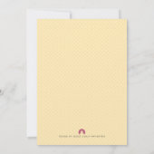 Blauw of roze Baby Geslacht Openen Partij uitnodig Kaart (Achterkant)