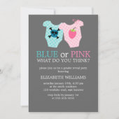 Blauw of Roze? Baby Outfits Geslacht Onthullen Par Kaart (Voorkant)