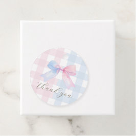 Blauw of roze baby shower Favoriet Tag Bedankjes Labels