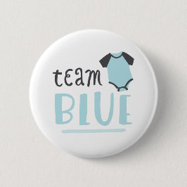 Blauw of roze Baby | Team Blue Ronde Button 5,7 Cm