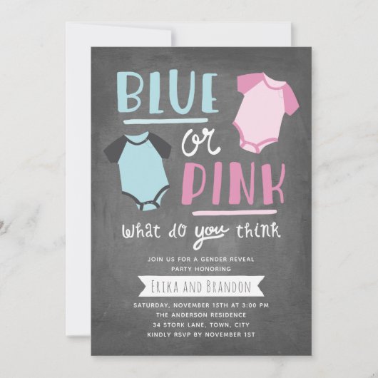 Blauw- of roze Baby-vrouwelijk moederbord Kaart (Voorkant)