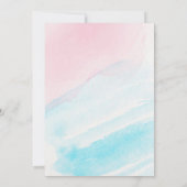 Blauw of roze geslacht onthullen uitnodiging (Achterkant)