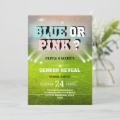 Blauw- of roze-sportstadion kaart (Staand voorkant)