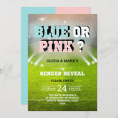 Blauw- of roze-sportstadion kaart (Voorkant / Achterkant)