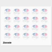 Blauw of Roze wat denk jij stickers (Vel)