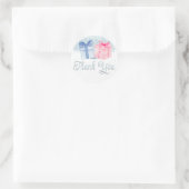 Blauw of Roze wat denk jij stickers (Tas)