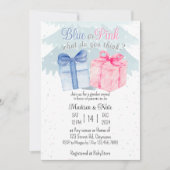 Blauw of Roze Wat vind jij van Uitnodiging? Kaart (Voorkant)