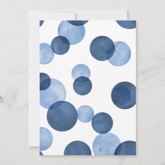 Blauw OH BOY baby jongen douche Kaart (Achterkant)