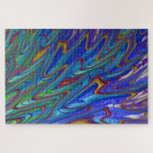 blauw olievervuiling legpuzzel (Horizontaal)