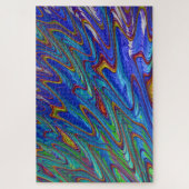 blauw olievervuiling legpuzzel (Verticaal)