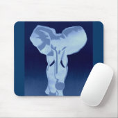Blauw olifant muismat (Met muis)