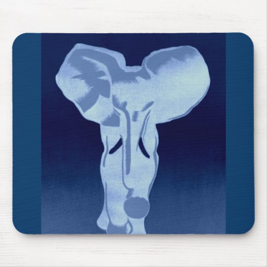 Blauw olifant muismat (Voorkant)