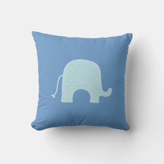 Blauw olifant Omkeerbaar Sierkussen (Voorkant)