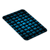 Blauw Olifant Patroon Magneet (Rechterzijde)