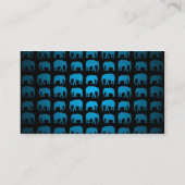 Blauw Olifant Patroon Visitekaartje (Achterkant)