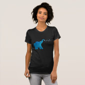 blauw olifantenhart t-shirt (Voorkant volledig)