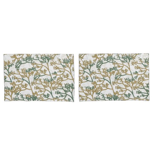 Blauw olijfgroen kussensloop (Voorkant-Set)