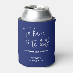 Blauw om de bere koude bruiloft te houden en te ho blikjeskoeler