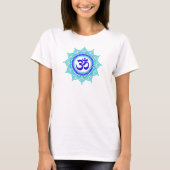 Blauw om mandala T-shirt vrouwen (Voorkant)