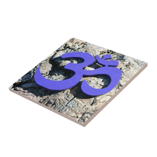 blauw Om tiel Tegeltje (Zijkant)