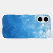 Blauw Ombre Geschilderd Case-Mate iPhone Case (Achterkant (horizontaal))