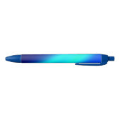 blauw ombre maanlicht Double Stripe Zwarte Inkt Pen (Bodem)