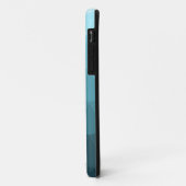 Blauw Ombre Scallop Patroon Case-Mate iPhone Case (Achterkant/links)