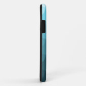 Blauw Ombre Scallop Patroon Case-Mate iPhone Case (Achterkant/rechts)