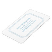 Blauw omcirkelde kaartje sparen de Magneet van de  (Linkerzijde)