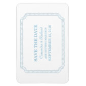 Blauw omcirkelde kaartje sparen de Magneet van de  (Verticaal)