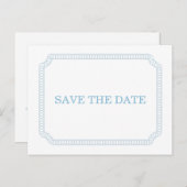 Blauw omcirkelde ticket Opslaan het Briefkaart Dat (Voorkant / Achterkant)