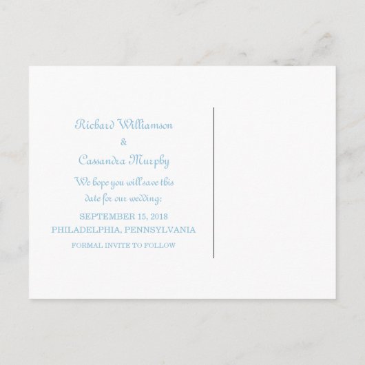 Blauw omcirkelde ticket Opslaan het Briefkaart Dat (Achterkant)