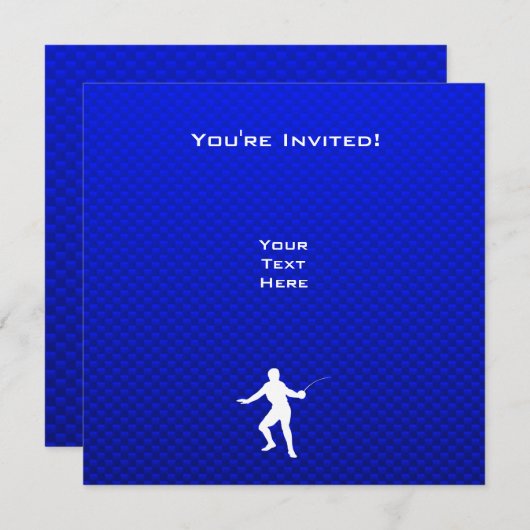 Blauw omheining kaart (Voorkant / Achterkant)