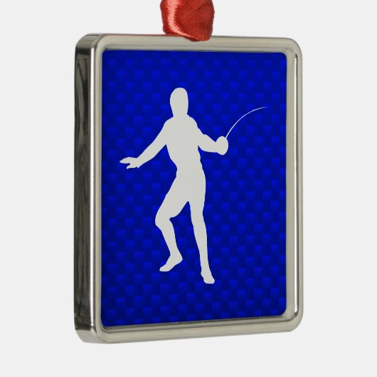 Blauw omheining metalen ornament (Rechts)