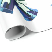 Blauw omlooppapier cadeaupapier (Rol Hoek)