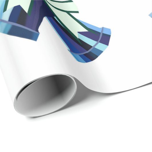 Blauw omlooppapier cadeaupapier (Rol Hoek)