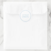 Blauw omringd rond sparen de Stickers van de Datum (Tas)