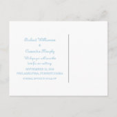 Blauw omringd Rond sparen het Briefkaart van de Da (Achterkant)