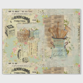  blauw omslagpapier cadeaupapier (Vlak)