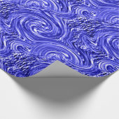 Blauw omslagpapier cadeaupapier (Hoek)