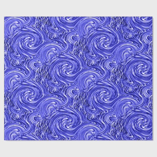 Blauw omslagpapier cadeaupapier (Vlak)