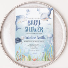 Blauw onder de zee baby shower