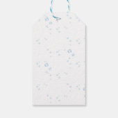 Blauw onder de zee Oceandieren Verjaardag Cadeaulabel (Achterkant)