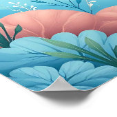 Blauw onder het Zee Baby shower Welkom Poster (Hoek)